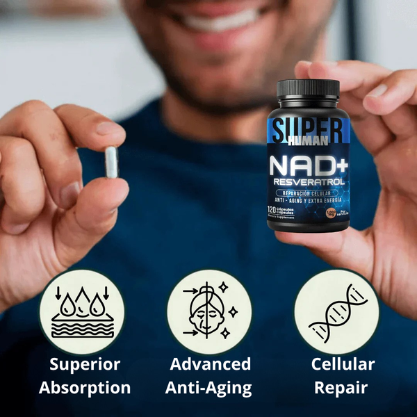 💊 NAD+ Resveratrol – Anti-Aging Cellular Repair & Extra Energy 120 Capsules.