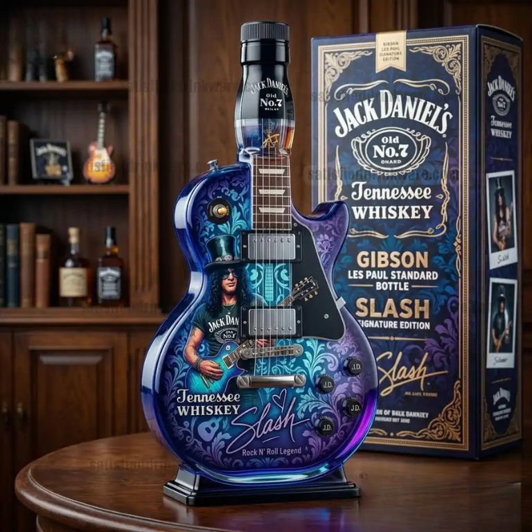 👨‍🎤 Appetite for Rock: Vintage Sunburst Guitar Figurine Spirit Bottle🎸