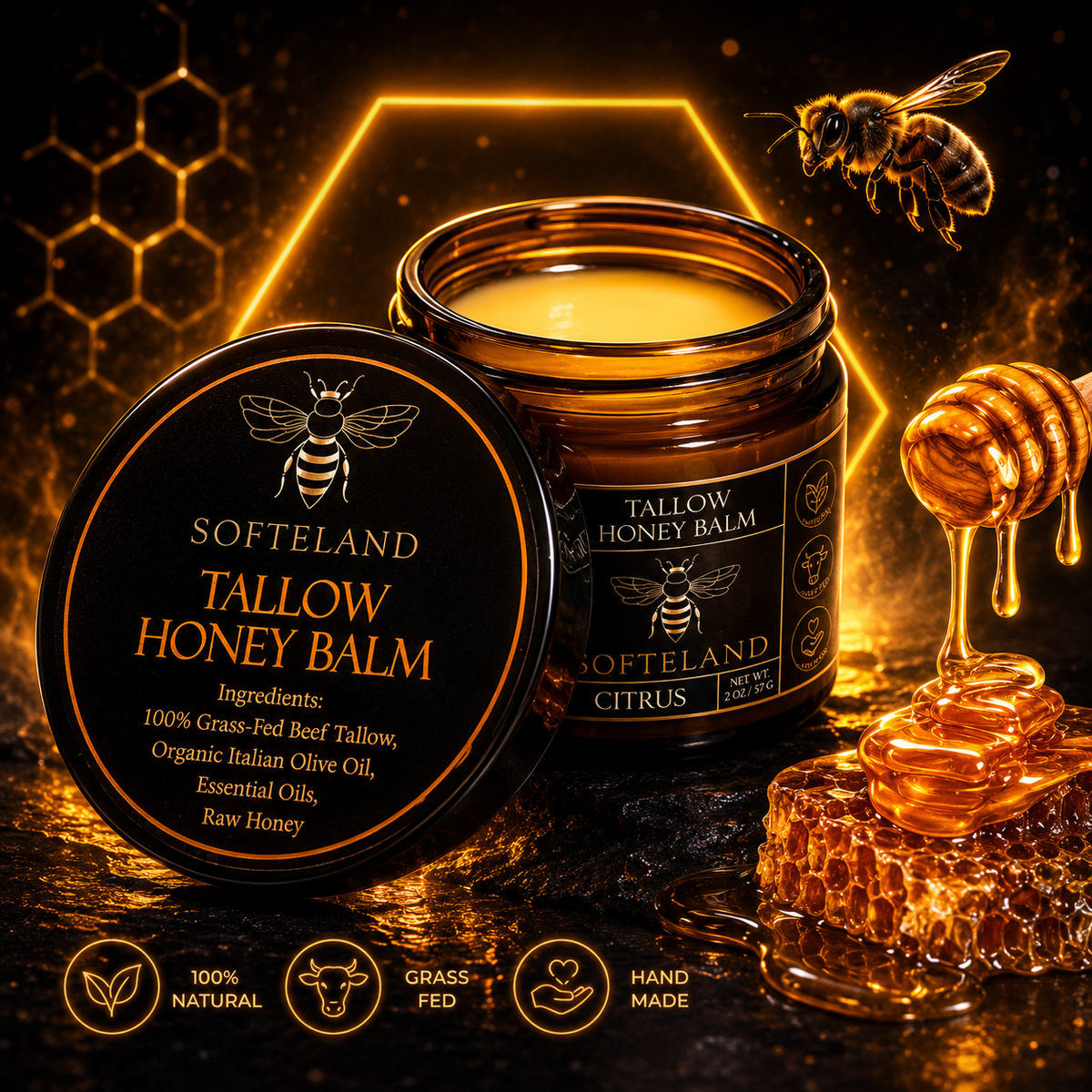 Glowy™-Tallow Honey Balm
